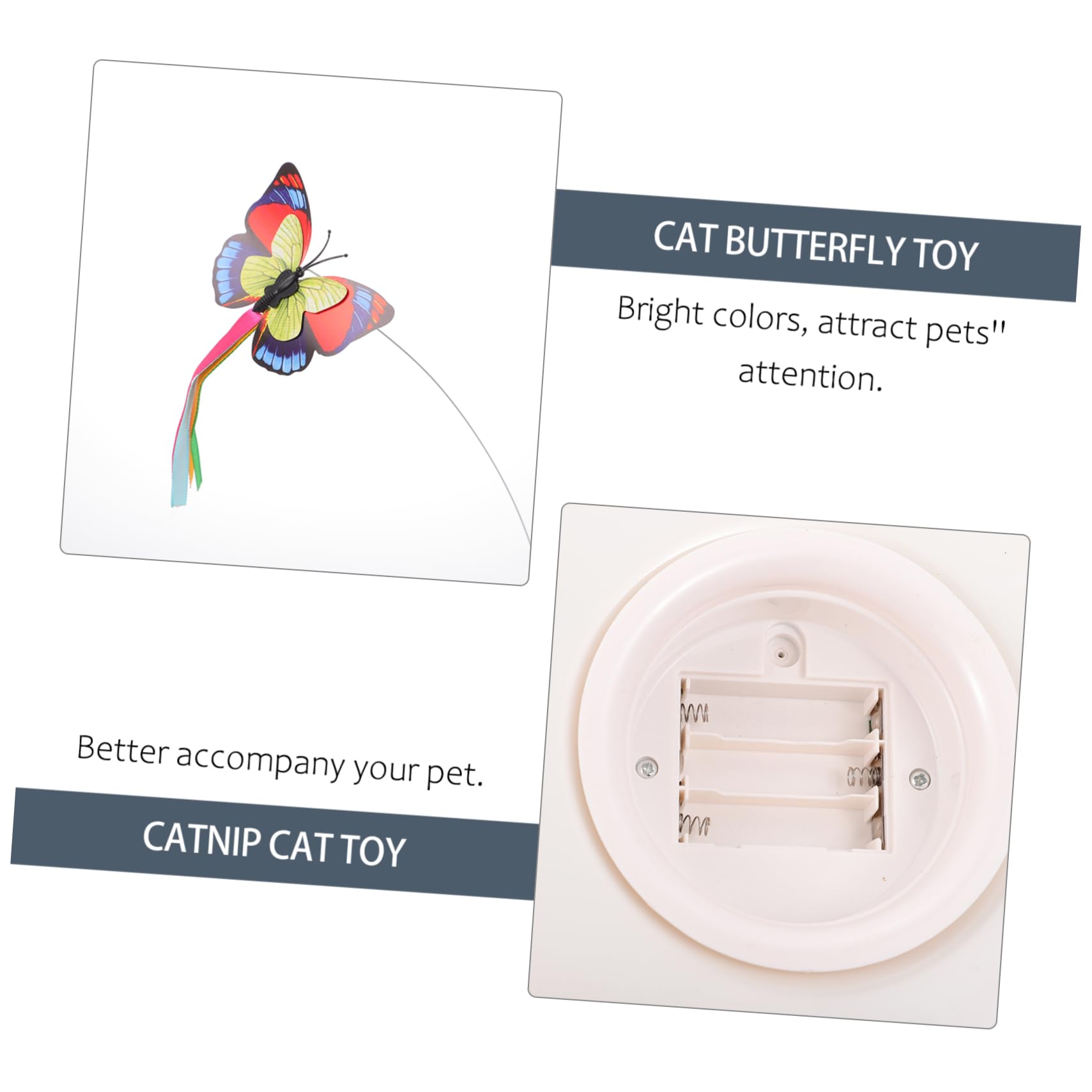 1 Juego De Juguetes para Gatos Juguete Giratorio Decoración del Hogar Juguete De Simulación Varita para Gato Juguete Giratorio Juguetes para Mascotas Juguetes Animatrónicos