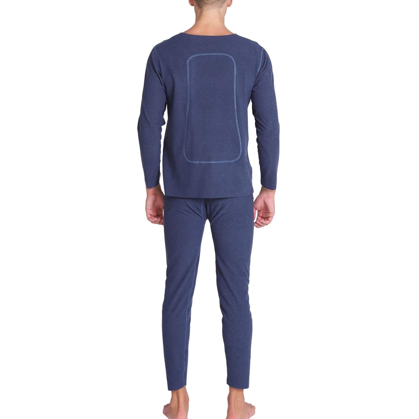 G&F Zestaw bielizny termicznej dla mężczyzn, ciepłe topy i dno, oddychające, na zimę, duży rozmiar, 3XL-8XL