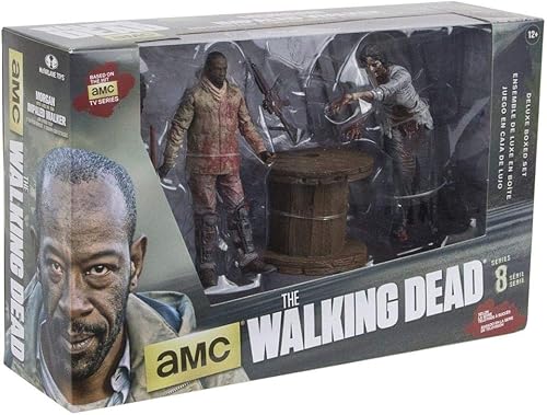 Walking Dead Tv Morgan con caminante empalado y trampa de espigas Deluxe caja de reducción de caja completa - Descuento por caja completa