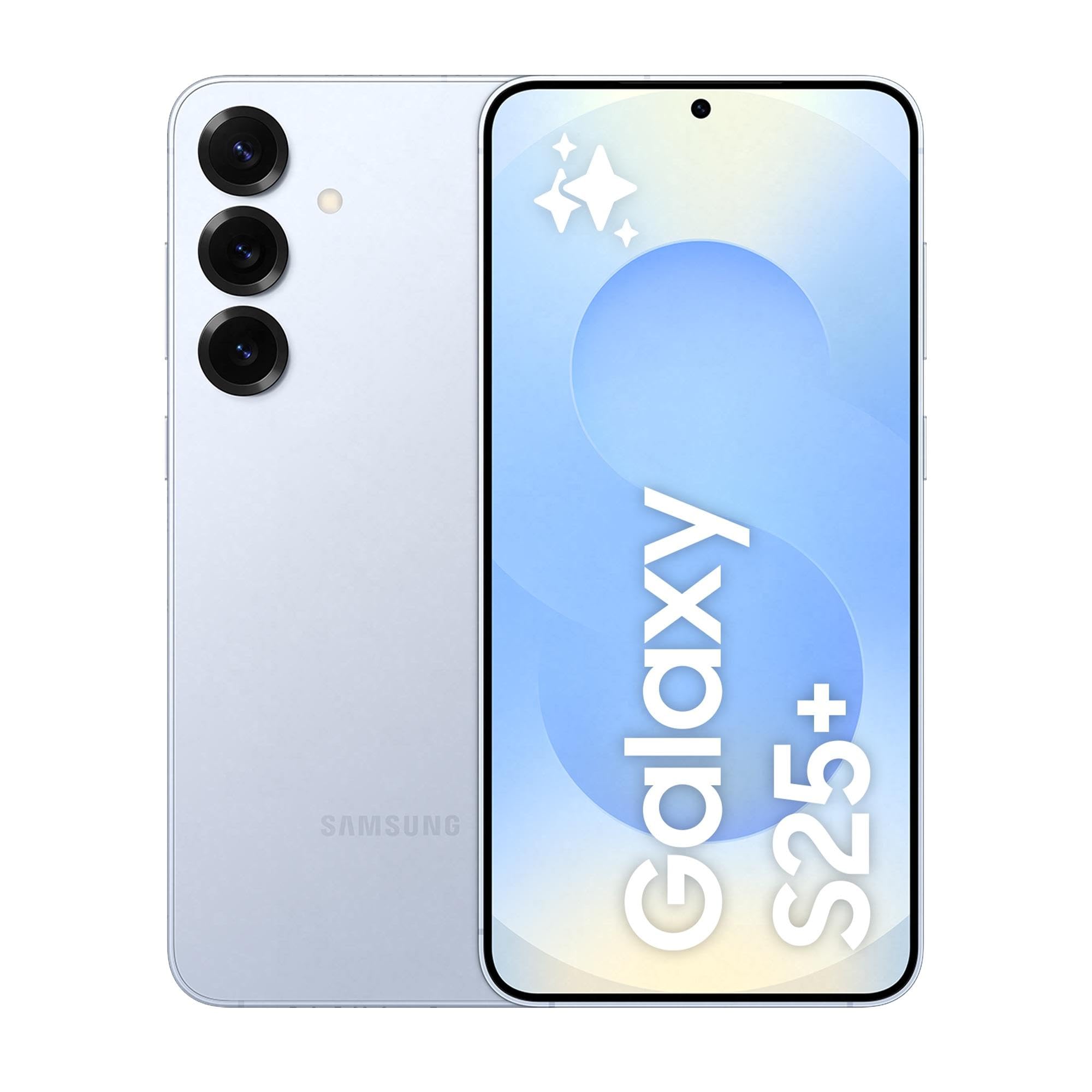 Samsung Galaxy S25+ Smartphone AI, 3 anni di Garanzia del produttore, Display 6.7'' QHD+ Dynamic AMOLED 2X, Fotocamera 50MP, RAM 12GB, 256GB, 4.900 mAh, Icyblue [Versione italiana]