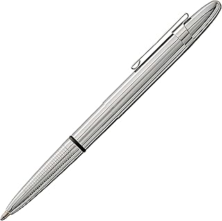 Fisher Space Pen Chrome Bullet Pen, Ballpoint, Brass, Black Ink, Pocket Clip