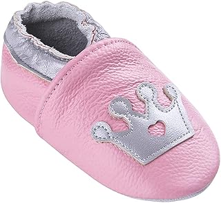 BabyCareV Chaussures de bébé en Cuir Souple avec Mocassins Semelles en Daim pour Enfant