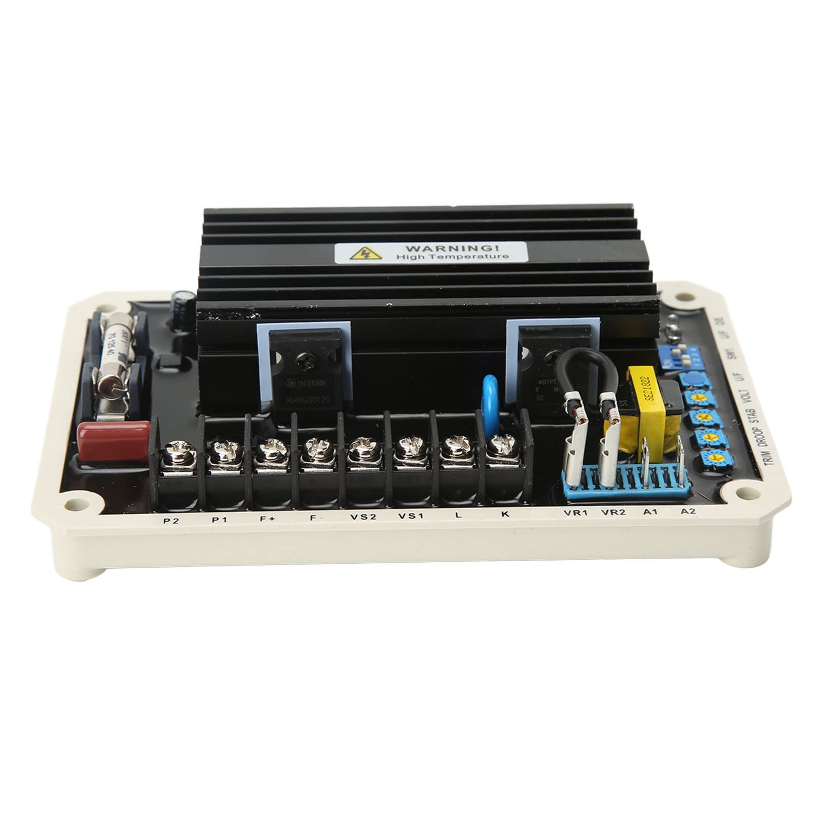Omabeta Regulador de Voltaje del Generador sin Escobillas Control Estable para Generador Diésel AVR 170-510V Material ABS