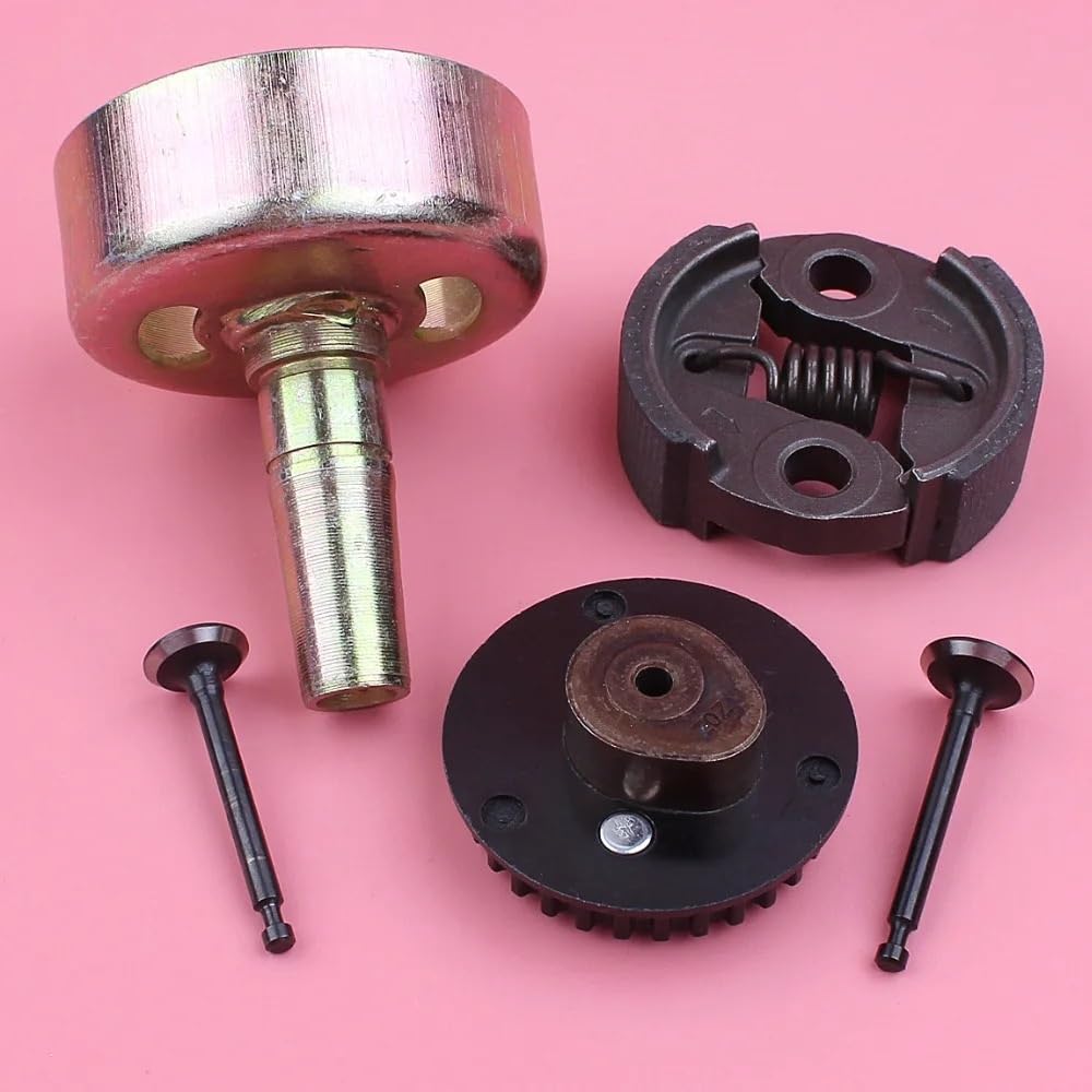 Piezas compatibles para cortacésped GX25 GX25, Repuesto de Motor pequeño, Juego de válvulas de árbol de levas de Tambor de Embrague de 7 Dientes