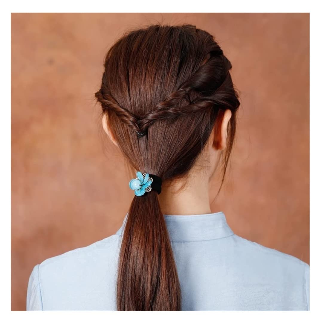 RUVOO Coleteros Goma de Pelo Elegantes Lazos para El Cabello, Coleteros para El Cabello, Cuerdas Elásticas para El Cabello, Accesorios para Niñas, Cola De Caballo Gomas de Pelo