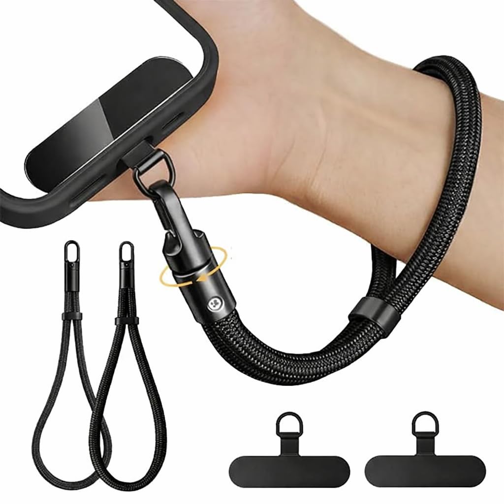 Sumiko (Pack of 2) Phone Wrist Strap Lanyard – Anti-Theft Hand Strap with 360° Rotating Hook, Universal Wrist Lanyard for iPhone, Camera & Phone Case, Durable Adjustable Chain for Travel & Daily Use-image-6