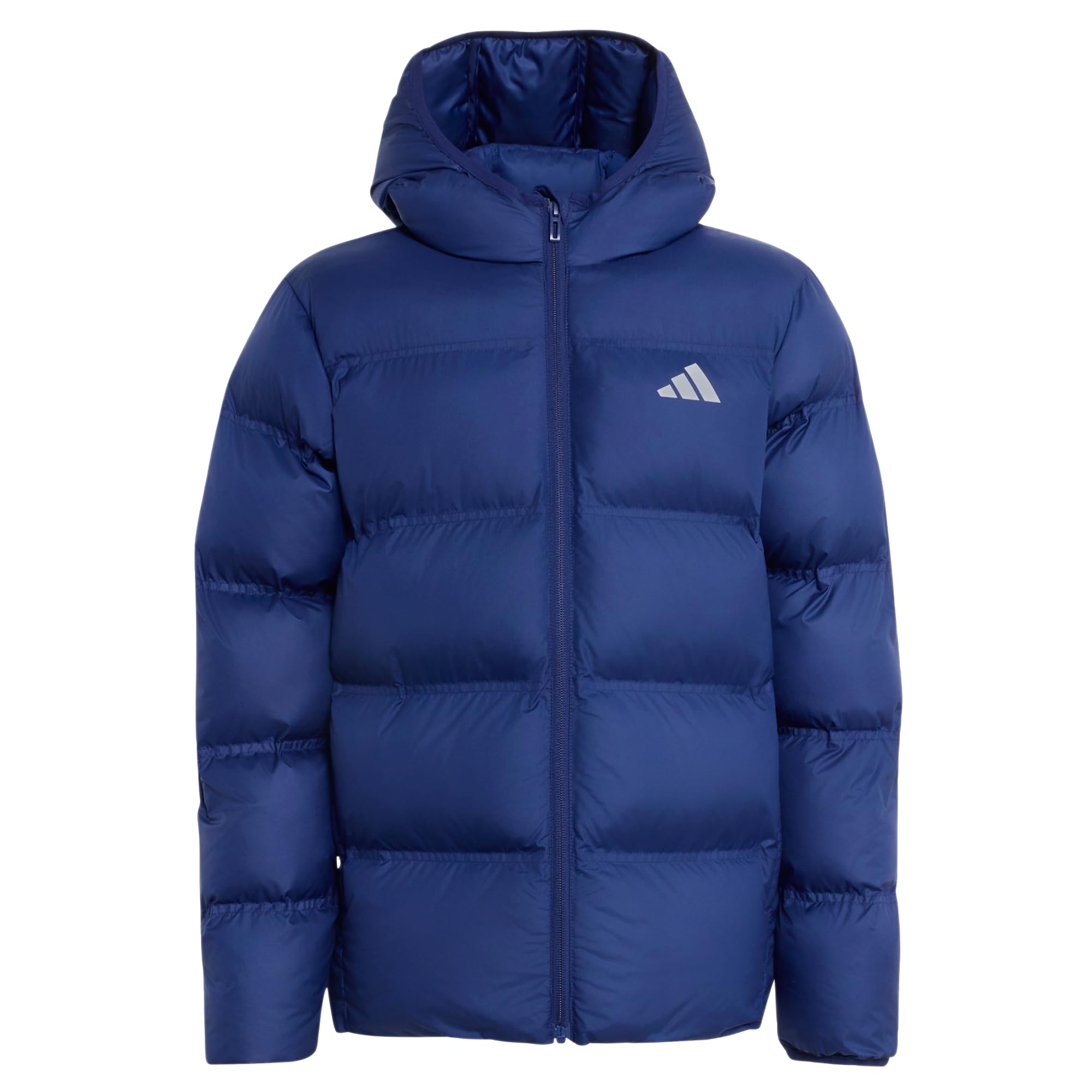 adidas Unisex Kids Synthetic Down Coat, dark blue/REFLECTIVE SILVER, 11-12 Years