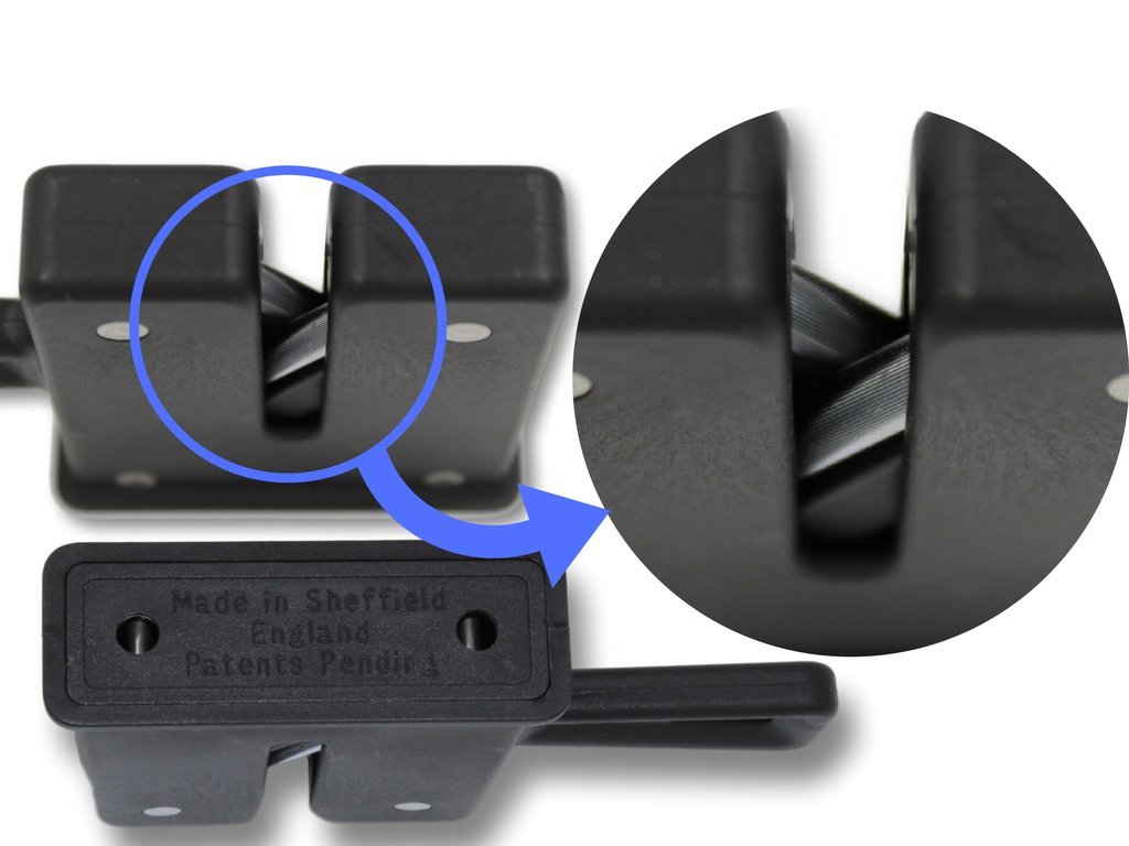 Sheffield Choice Plus - Afilador de cuchillos, color negro