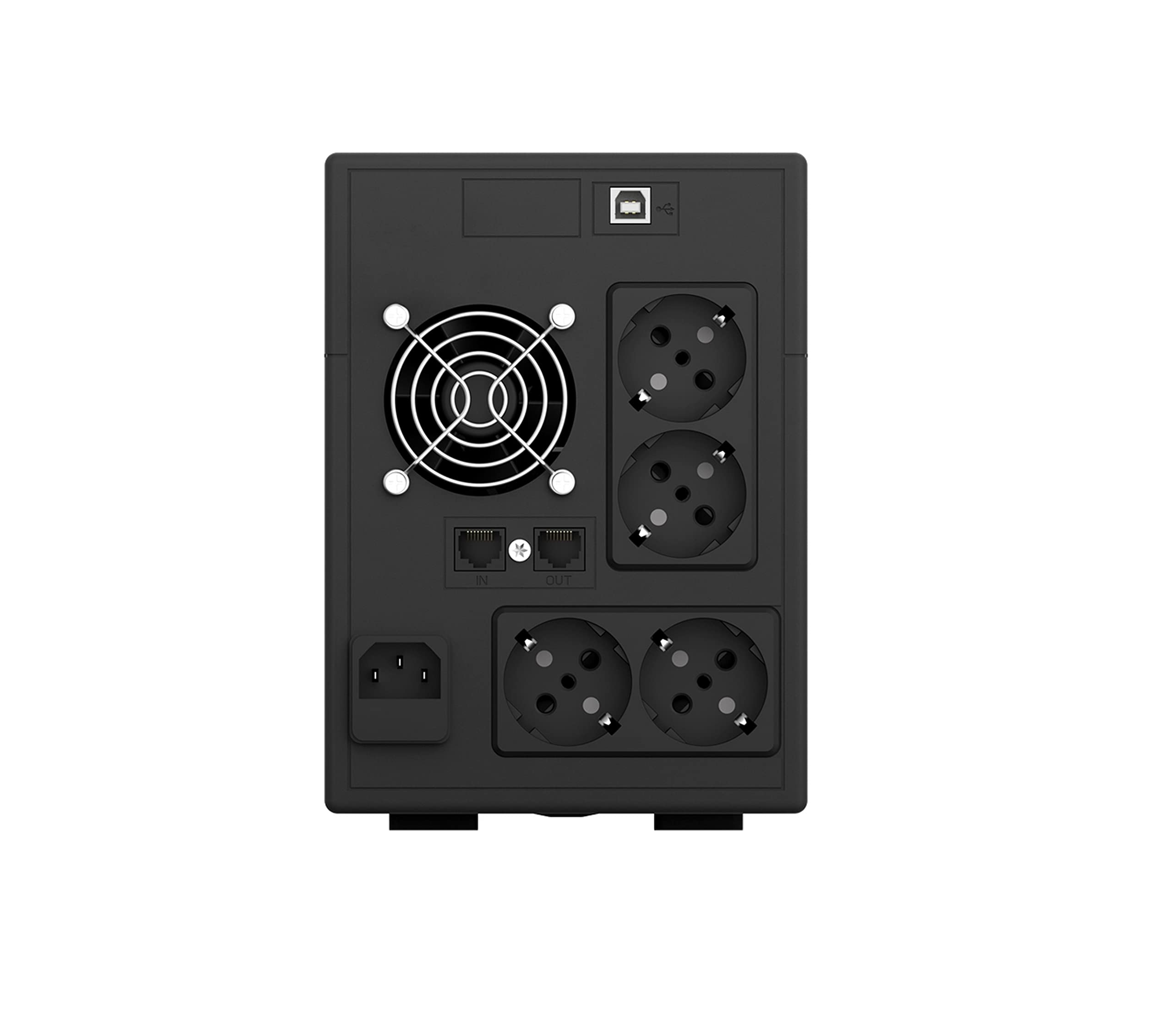 RVT SECURITY UPS 3000VA Line Interactive Gruppo di Continuità LCD 4 prese 39x15x20 cm 15KG Nero