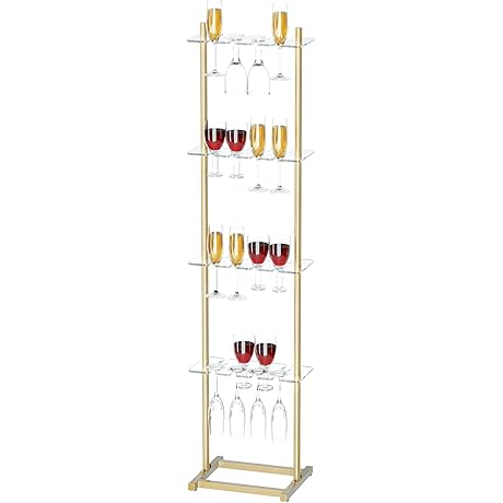 ikare 4 Tier Wall-Mounted Champagne Holder