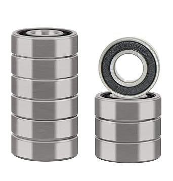 6900-2RS Bearings, 10x22x6mm Ball Bearing 6900RS Double Rubber Sealed Shielded Bearing ID 10mm, OD 22mm, Thickness 6mm Deep Groove Ball Bearing for 3D Printer, Scooters 10pcs