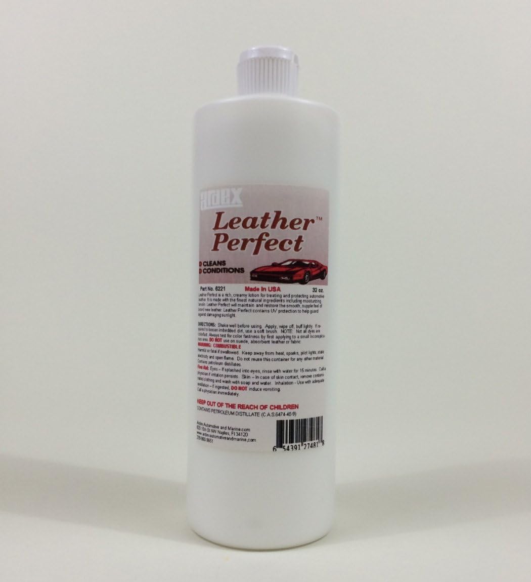 Ardex Leather Cleaner-Conditioner Leather Perfect - Best for Leather Upholstery, Apparel & Accessories – 32 oz