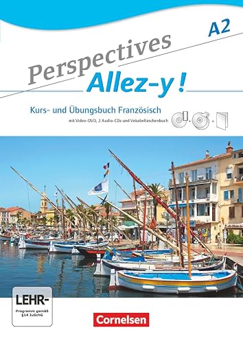Perspectives - Allez-y ! - A2: Kurs- und Übungsbuch mit Lösungsheft und Vokabeltaschenbuch - Inkl. komplettem Hörmaterial (2 CDs) und Video-DVD