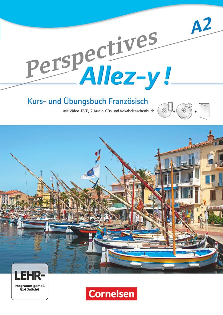 Perspectives - Allez-y ! - Allgemeine Ausgabe - A2: Kurs- und Übungsbuch mit Lösungsheft und Vokabeltaschenbuch - Inkl. komplettem Hörmaterial (2 CDs) und Video-DVD