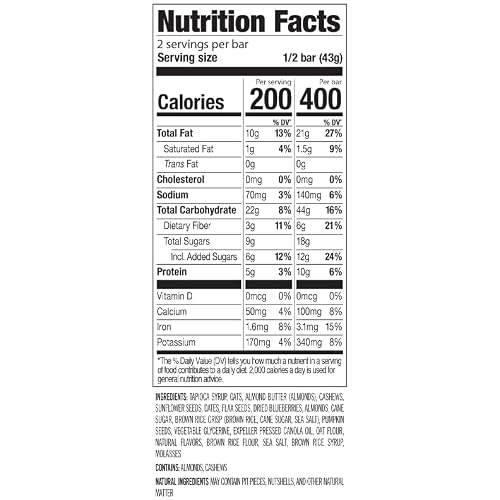 PROBAR - MEAL Bar, Blueberry Muffin, Non-GMO, Gluten-Free, Healthy, Plant-Based, Whole-Food Ingredients, Natural Energy (12 Count)