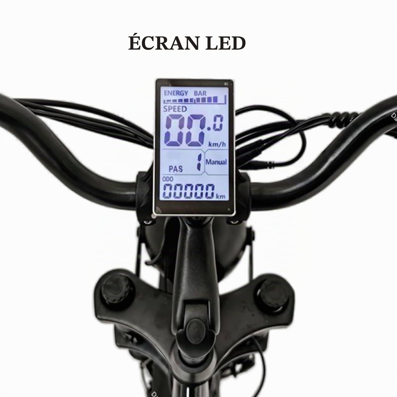 Tricycle électrique pour adultes – Batterie 48 V 18 Ah, siège multifonctionnel, charge maximale 150 kg, écran LCD, phare, cadre en acier au carbone robuste, pour routes de ville et de montagne