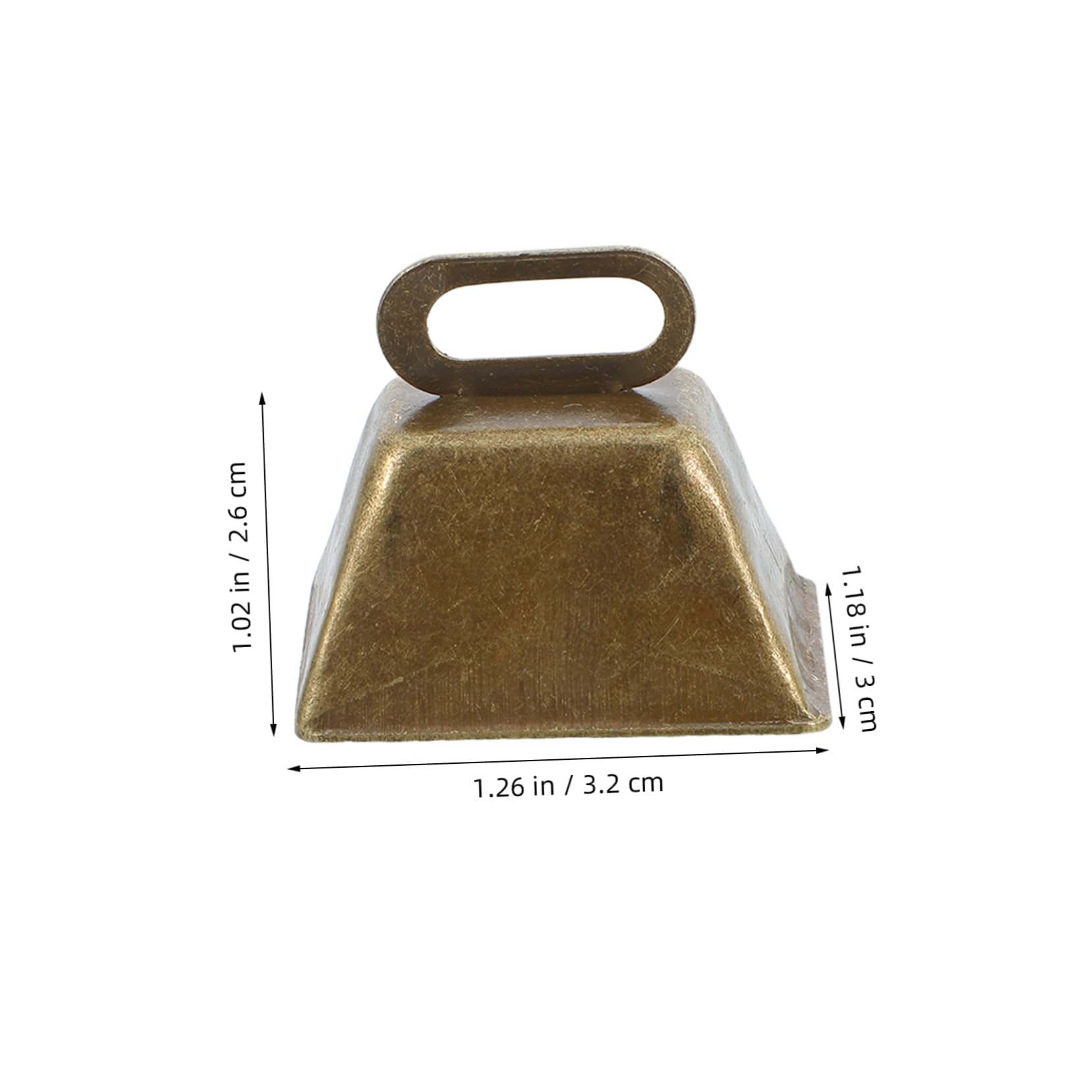 DIYEAH 8pcs Vintage Cowbell Cowbells Decorative Cow Bells Vintage Bells Cheering Cowbell Bronze Christmas Bells Rustic Metal Bells Mini Cow Bell Christmas Craft Bells Bell Ornaments Iron