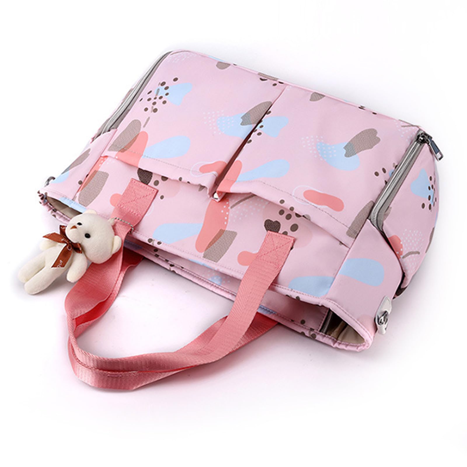 Borsa premaman multiuso con tracolla regolabile, borsa da viaggio per passeggino, grande capacità, organizer per mamme