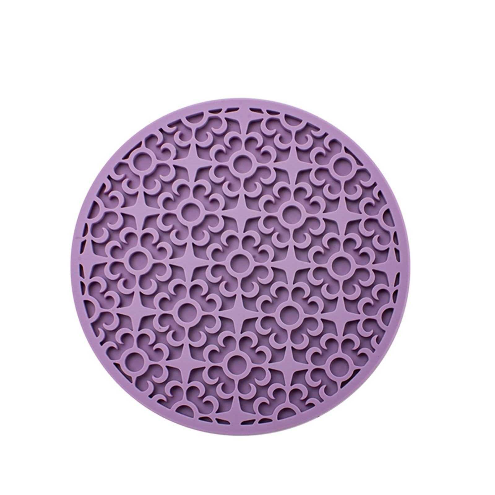 10Pcs 10cm Silicone Coaster Round Heat Resistant Rubber Tea Cup Retro Style Drink Coffee Mug Glass Beverage Holder Pad for Cap(Color6)
