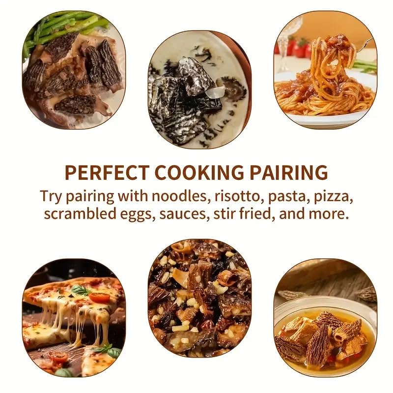 Premium Dried Morel Mushrooms, Grade AAA, Natural Morchella Conica, Gluten-Free, Fat-Free, Sugar-Free 4oz