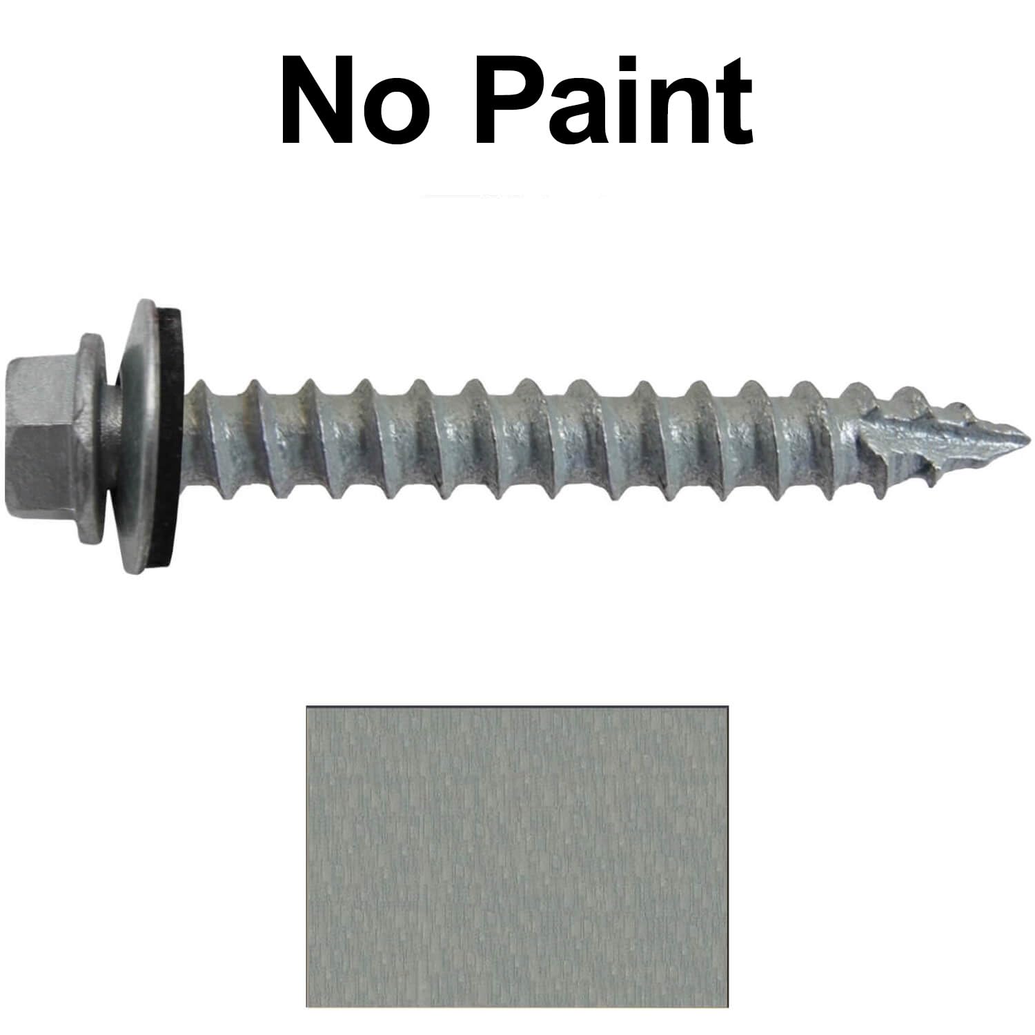 #14 Metal Roofing Screws: (1000) Screws x 2" Galvanized Hex Head Sheet Metal Roof Screw. Self Starting Metal to Wood Sheet Metal Screws with EPDM Washer. for Corrugated Roofing