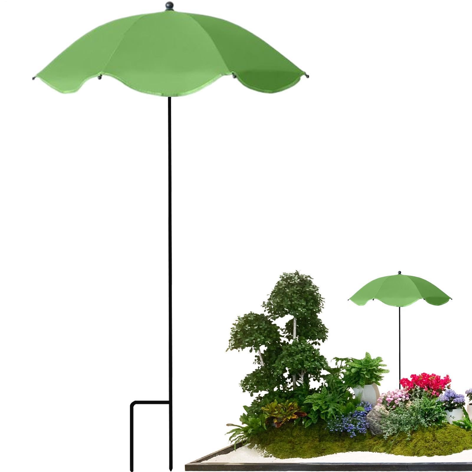 Paraguas para plantas a la intemperie que evita que la lluvia dañe tus flores del patio
