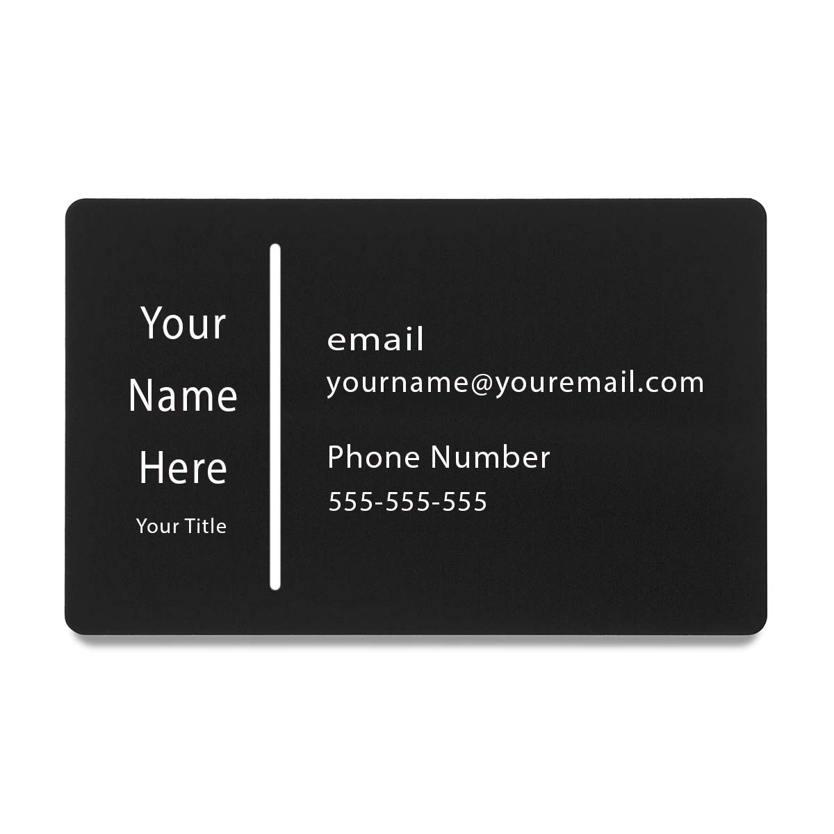 Buy Bastex20 Personalized Metal Business Cards Engraved with Your
