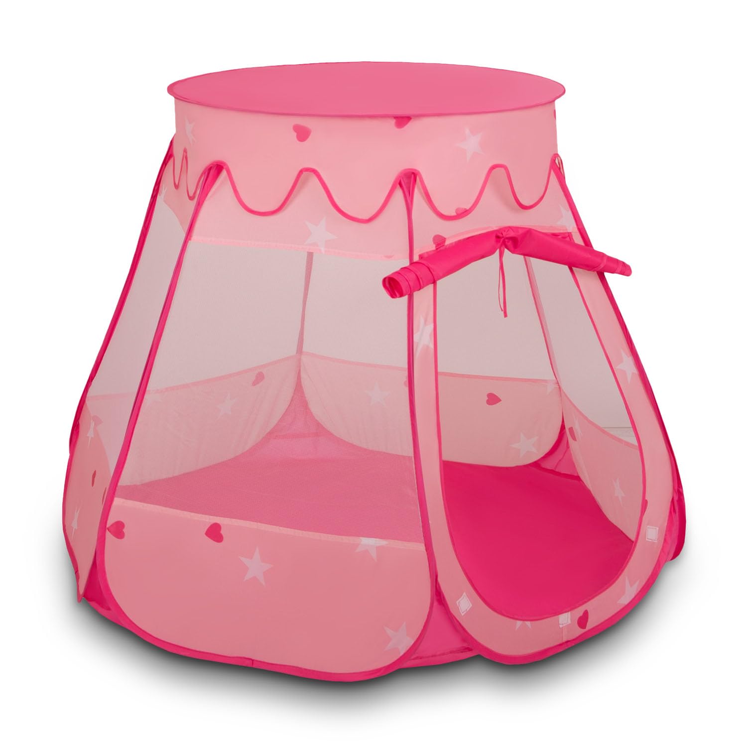 Selonis 105X90 Play Tent Castle House Pop Up Ballpit Plastic Balls For Kids, Pink โ image 1