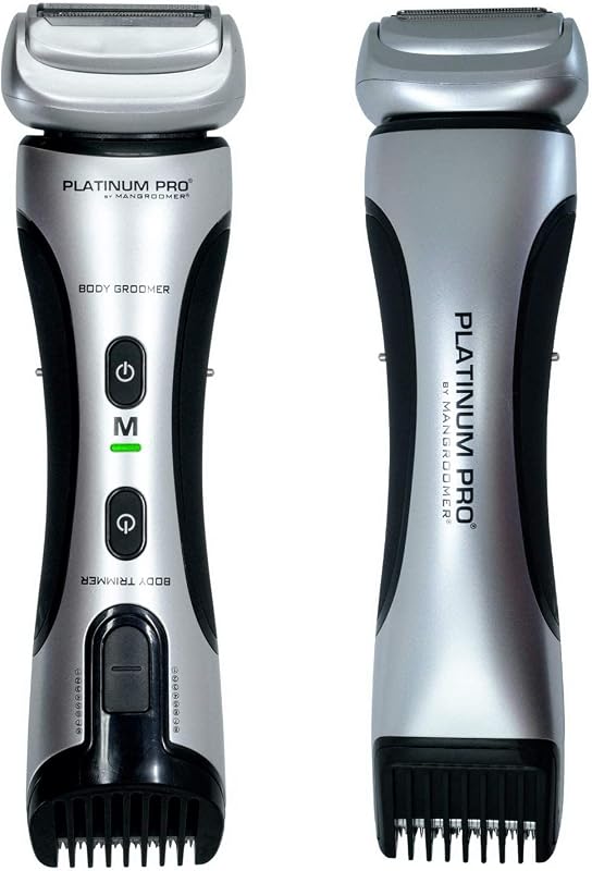 Platinum Pro aparador corporal e barbeador corporal Generation 8.0, conjunto com 3 peças, bateria de lítio, lâmina de reposição e estojo
