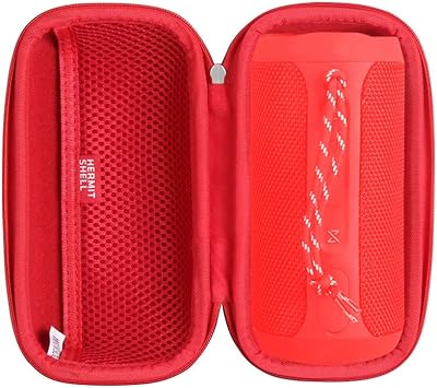 Hermitshell Travel Case for EDUPLINK Portable Bluetooth Speaker Waterproof IPX7 Wireless Speaker (Red)