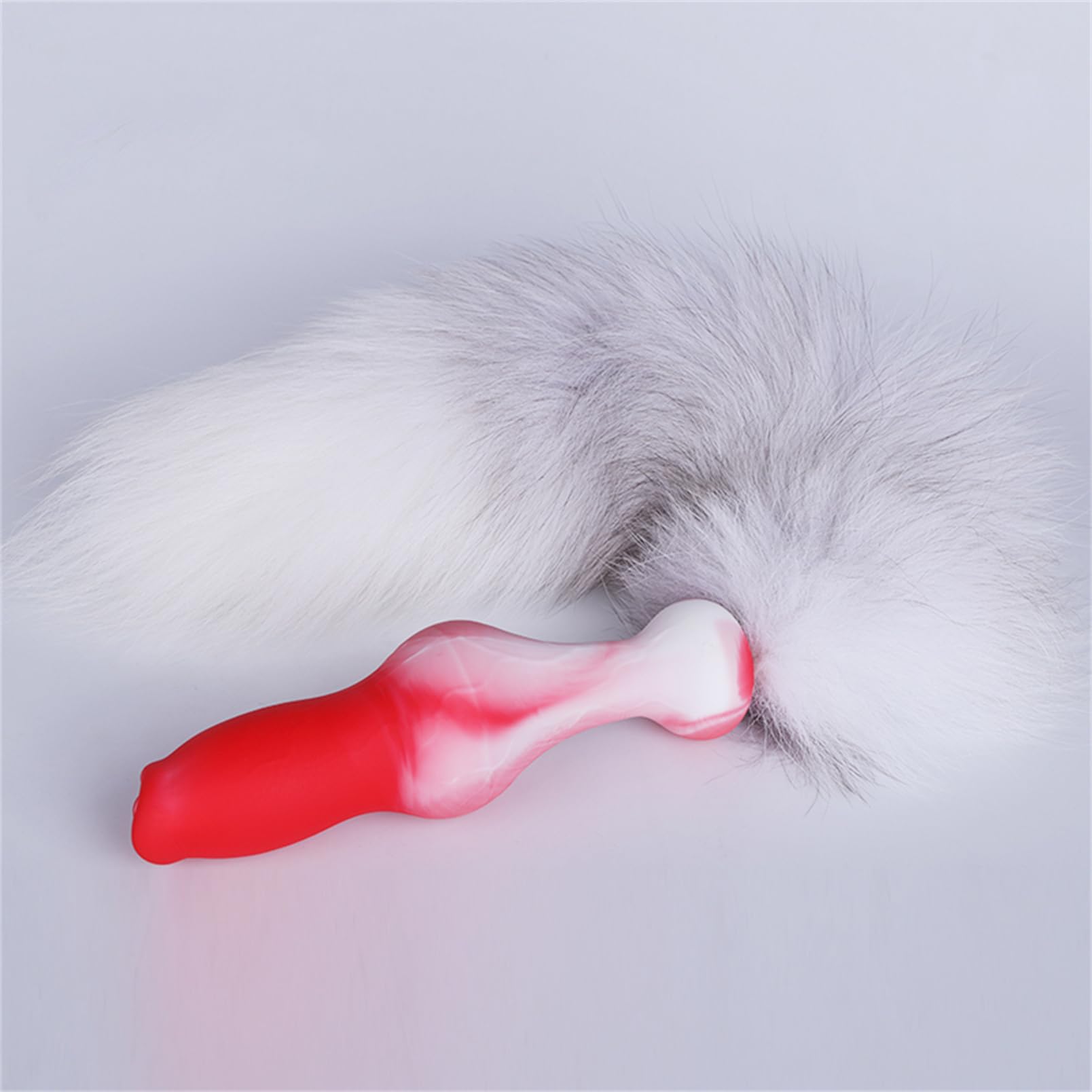 Youhitec Anal Sex Toy Silicone Dildo with Tail - Realistic Anal Dildo Butt Plug with Big Knot, Soft G Spot Dildo Huge Prostate Dildo Anal Dilator for Women/Men - 7.28in: 4.72IN Anal Dildo with Tail