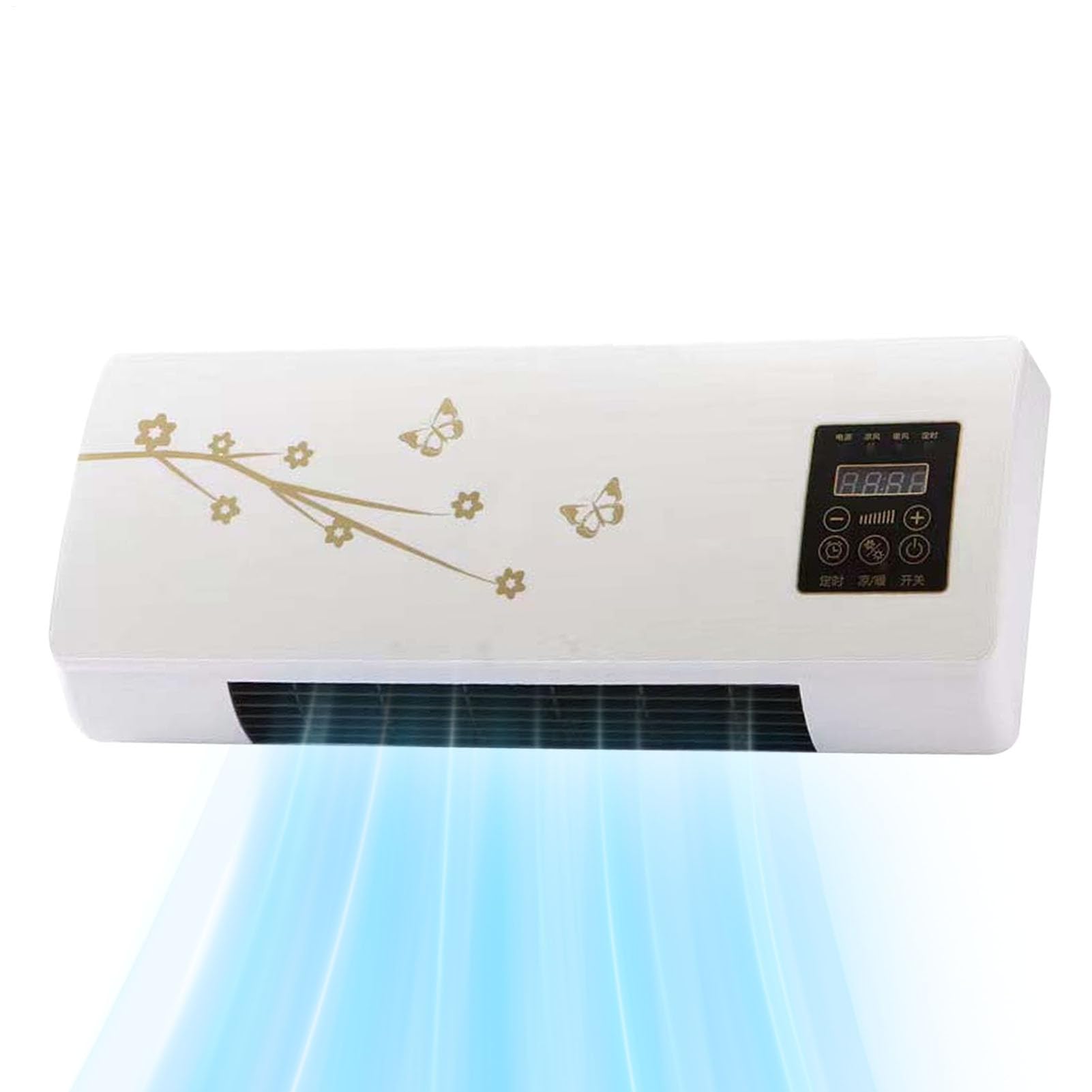 Split Max Aire Acondicionado Portátil, 2 En 1 Frío Y Calor Aire, Acondicionado Split Con Temporizador, AireAcondicionado Pared Sin Unidad Exterior, Para El Hogar, Sala De Estar Y Dormitorio
