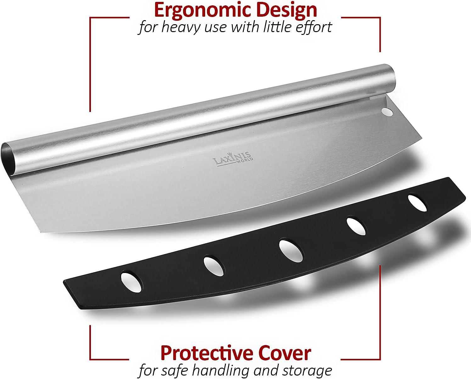 Pizza Cutter - 14" Pizza Cutter, Sharp Stainless Steel Pizza Slicer Knife Blade: Home & Kitchen