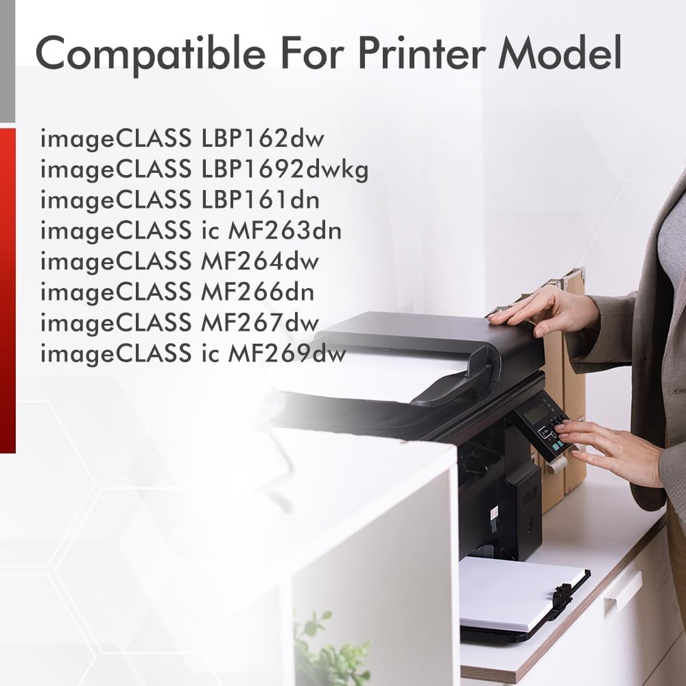 051 Black Toner Cartridge Compatible for Canon 051 Toner Cartridge 051H CRG051 for ImageCLASS MF260 MF264dw MF269dw MF267dw MF266dn MF263dn MF264 MF267 MF269 LBP160 LBP162dw LBP161dn Printer (4-Pack)