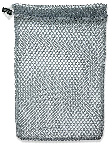 Mesh Stuff Bag - Durable Mesh Bag with Sliding Drawstring Cord Locking Closure.