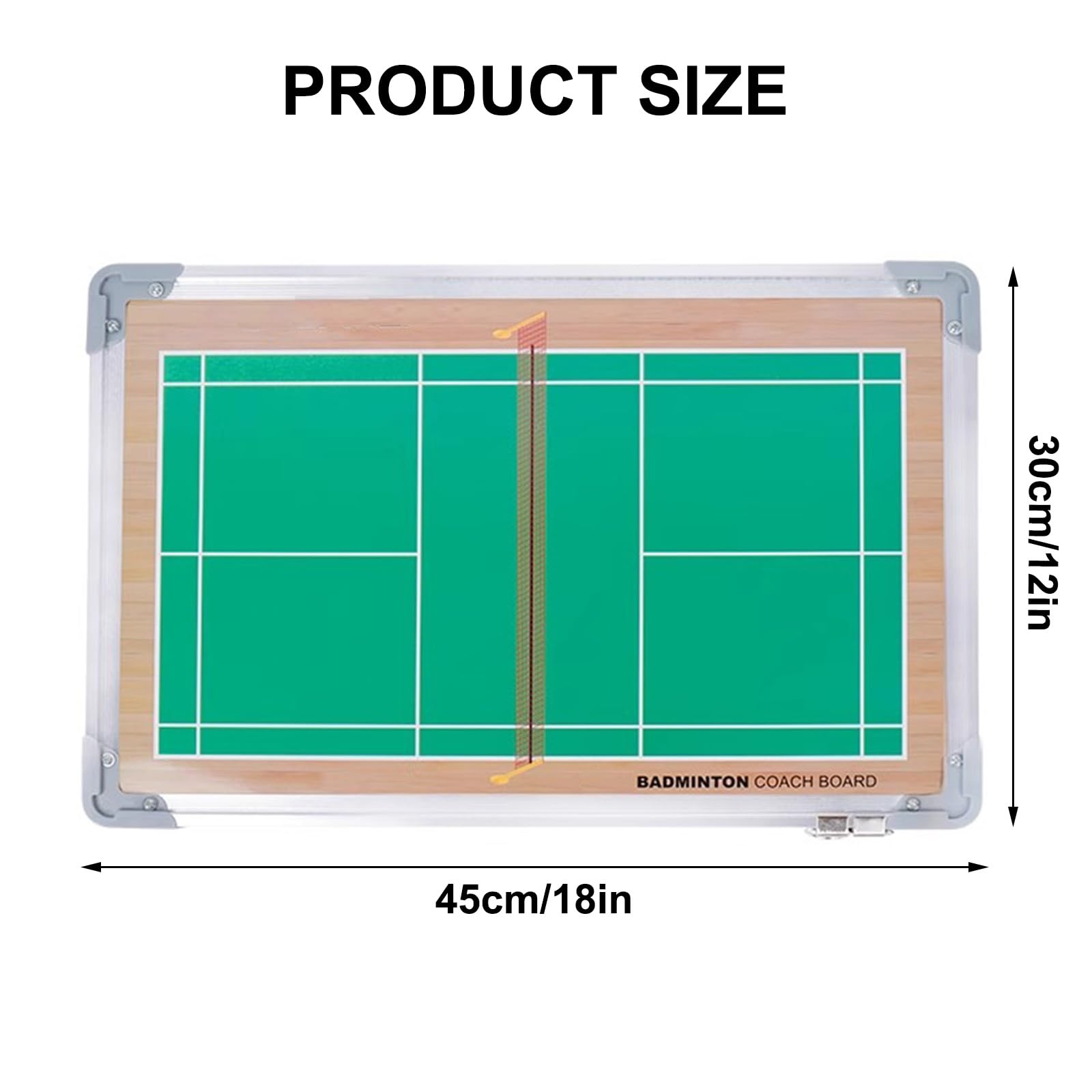 Carpeta Entrenamiento, Kit Entrenamiento Fichas Magneticas, Pizarra Tactica, Tablero de Entrenamiento de Bádminton Táctico Premium, Diseño de Gancho de Acero Inoxidable