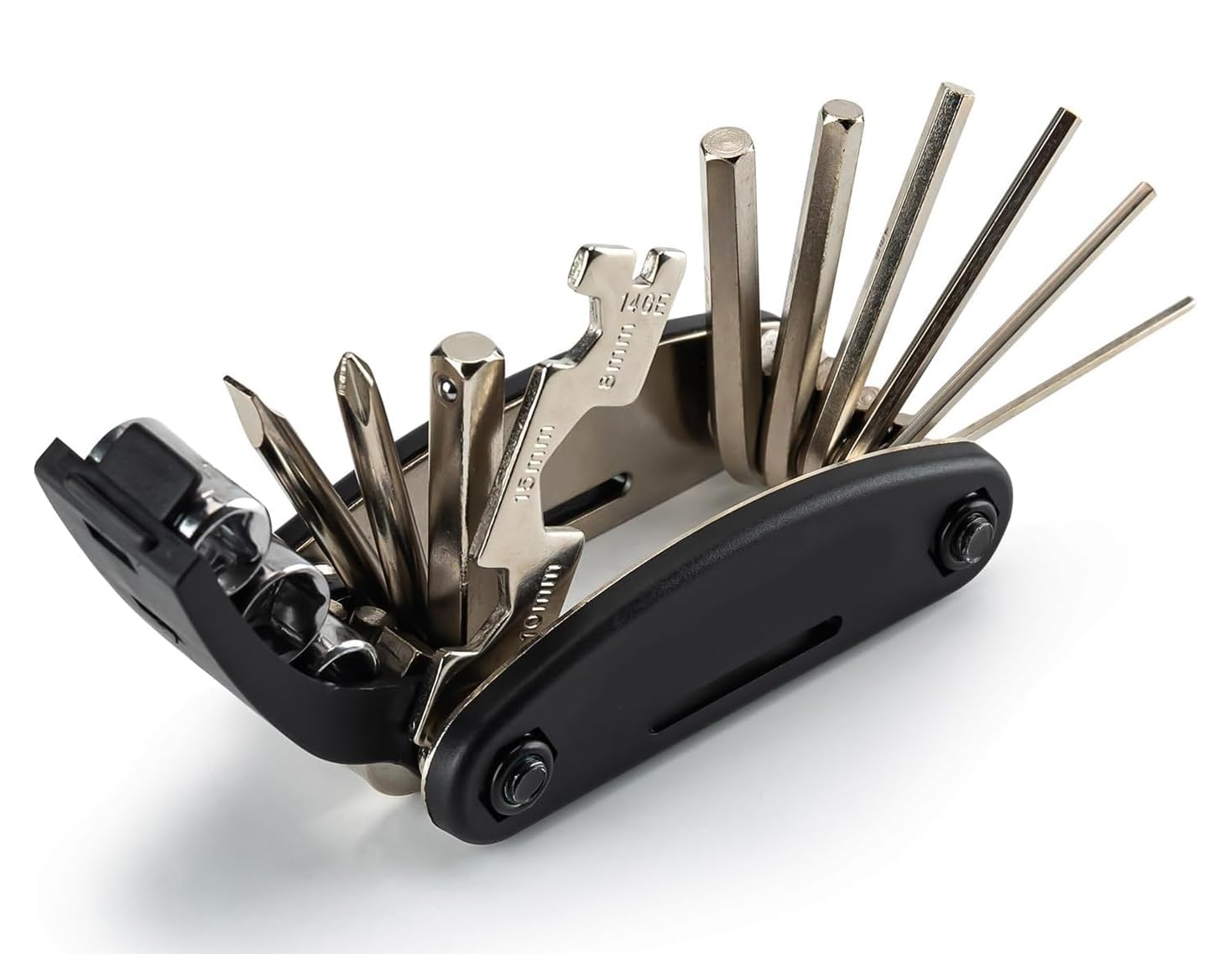 16in1 Bike Multi Tool Kit, Compact Portable Bicycle Repair Kit with Hex Keys, Screwdrivers, Socket Wrench & Tire Levers, for Emergency Fixes On The Go, MTB, Road Bike Maintenance-picture-12