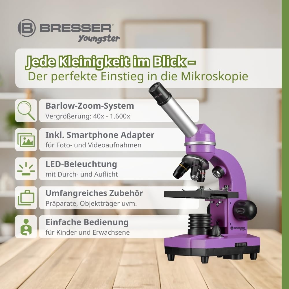 Bresser Mikroskop uczniowski Junior BIOLUX SEL