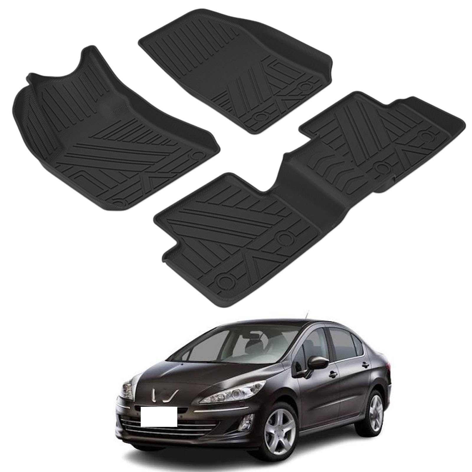PAPEP Floor Mats for Peugeot 408 2014-2024 RHD
