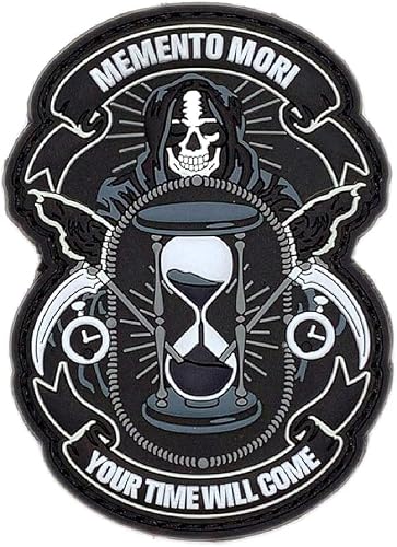 Memento Mori Your Time Will Come Patch [3D-PVC Rubber - Hook Fastener Backing -MM8]