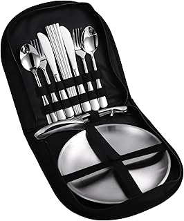 10 Top Compact Camping Utensil Kits 3 Stainless Portable Camping Mess Kit