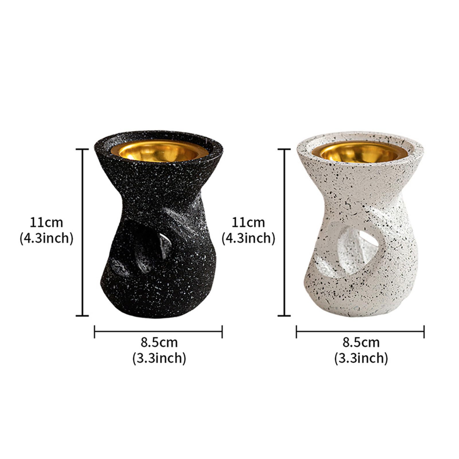 Kominek do aromaterapii, Aromaterapie Bliskiego Wschodu, uchwyt na kadzidełka do dekoracji domu, biura, jogi, dyfuzor zapachowy(Black)