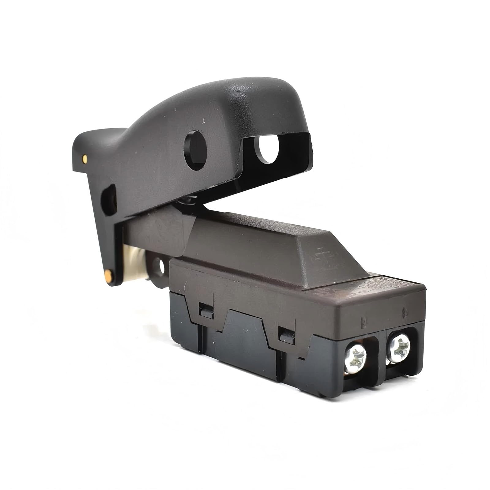 Peiiwdc Miter Tool Power Control Replacement, Large Button Molded Housing Component, 125 / 250V 24A / 12A, 3.5In Part For Workshop Maintenance