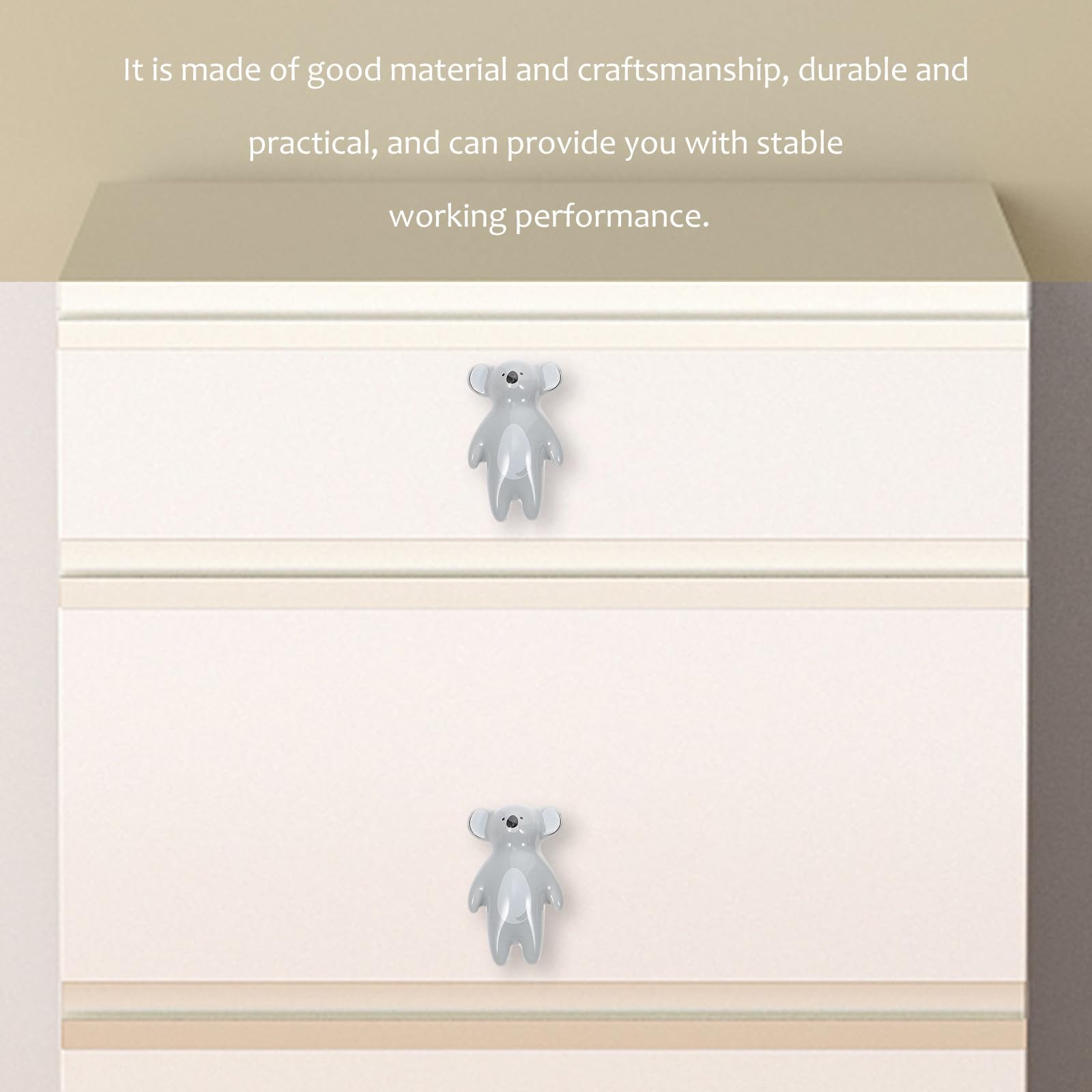 Pomelli per Mobili in Ceramica Animali 8 Pezzi per Armadio | Stile Creativo e Simpatico, Finitura in Lega, Forma Animal, per Cameretta e Sostituzione di Maniglia