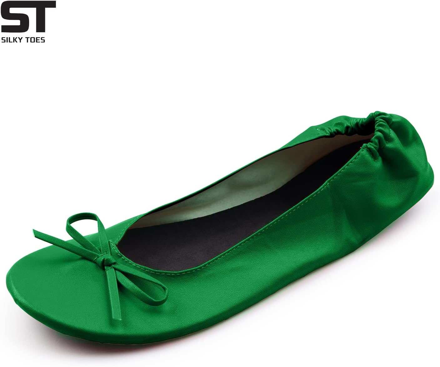 Silky Toes Women’s Foldable Ballet Flats - Portable Roll-Up Slippers for Purse, Travel, or Events - Comfortable Ballerina Shoes - Image 3