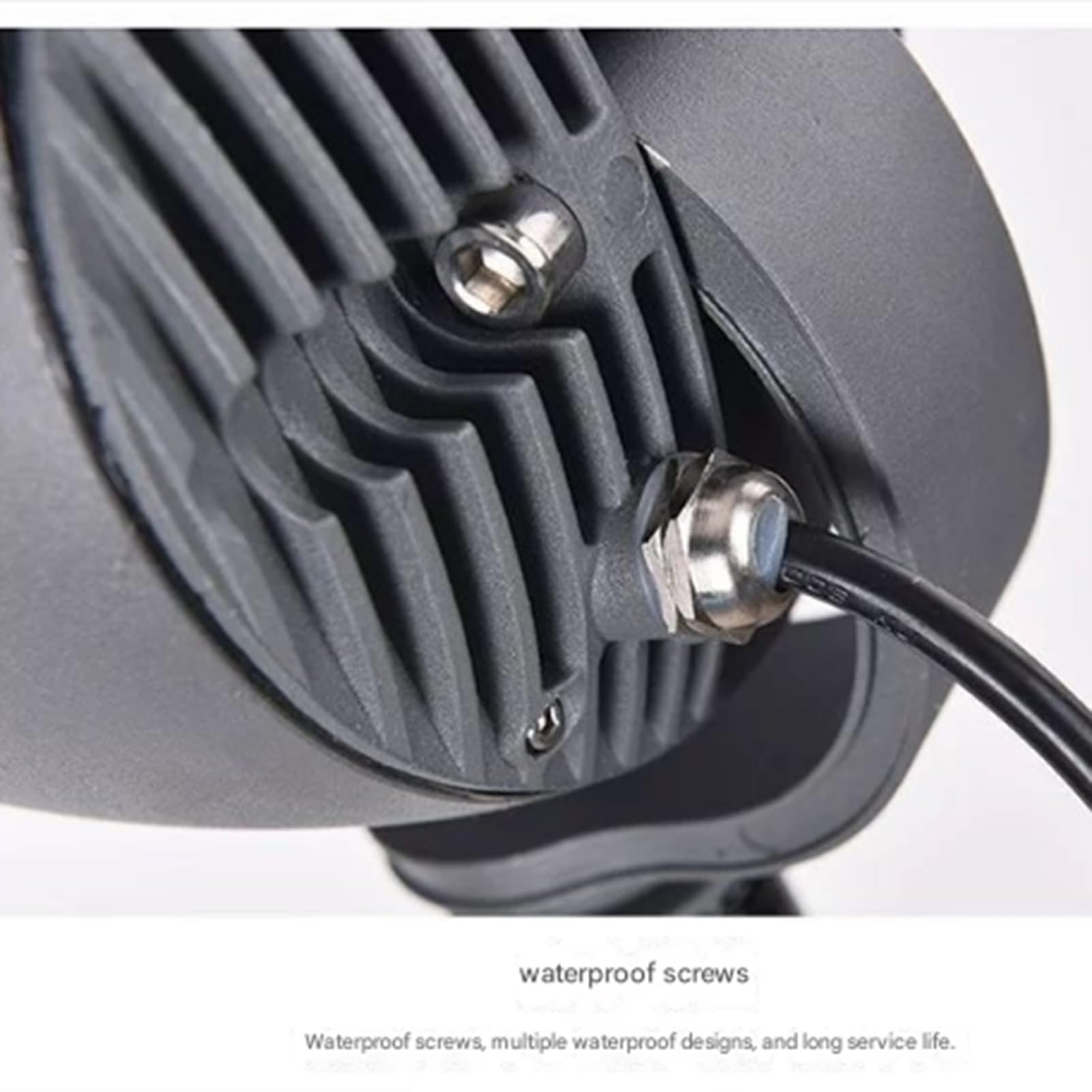 Projecteur Rotatif – Éclairage De Pelouse, Projecteur pour Arbres De Parc À 270°, Lampe D'extérieur Décorative Ronde, Étanche IP65(A-Warm White,220(30W))