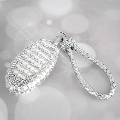 Miniatura 3 de GeeGee Carcasa para llaves de coche, llavero con cristales brillantes para Nissan Rogue Altima Maxima Infiniti Q50 60 Versa 2345 botones con control