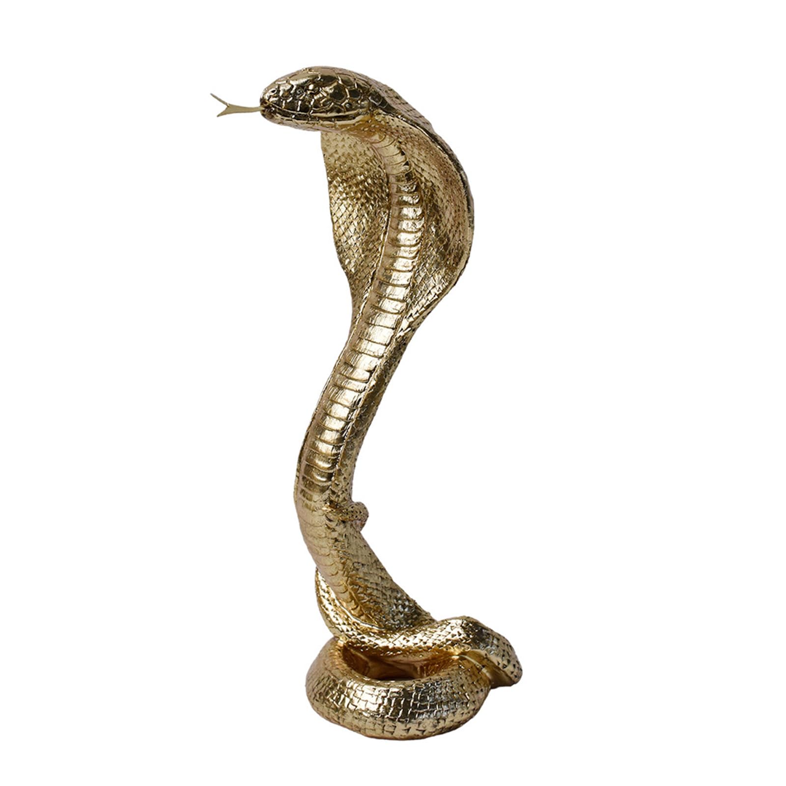 Statue de cobra en résine haut de gamme pour une décoration de bureau raffinée