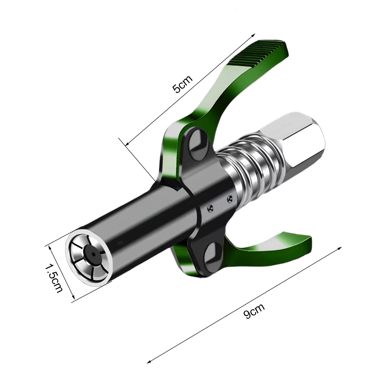 Ginnetto Per Ingrassatore Con Tubo Da 30 Cm - 6 Ganasce Rinforzate, Attacco 1/8 NPT, Adatto A Tutte Le Presse Grasso, Madlife Garage - 3