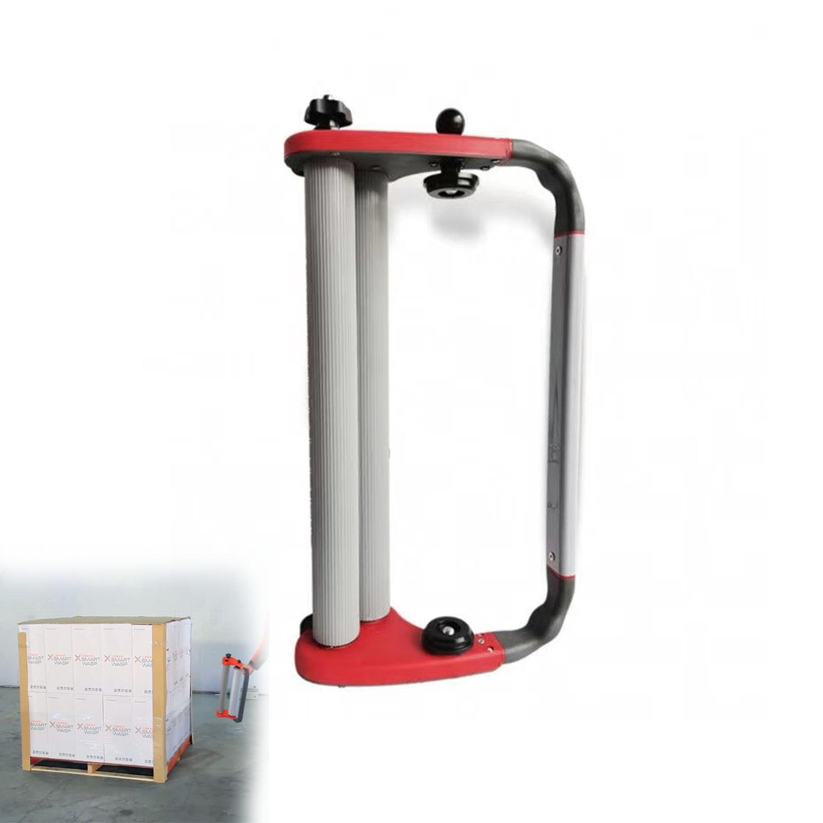 Fcttcd Handheld Stretch Film Wrapper, Stretch Film Dispenser Pallet Wrap Tool for Warehousing, Logistics, Pallet Packaging, Commercial & Home Use